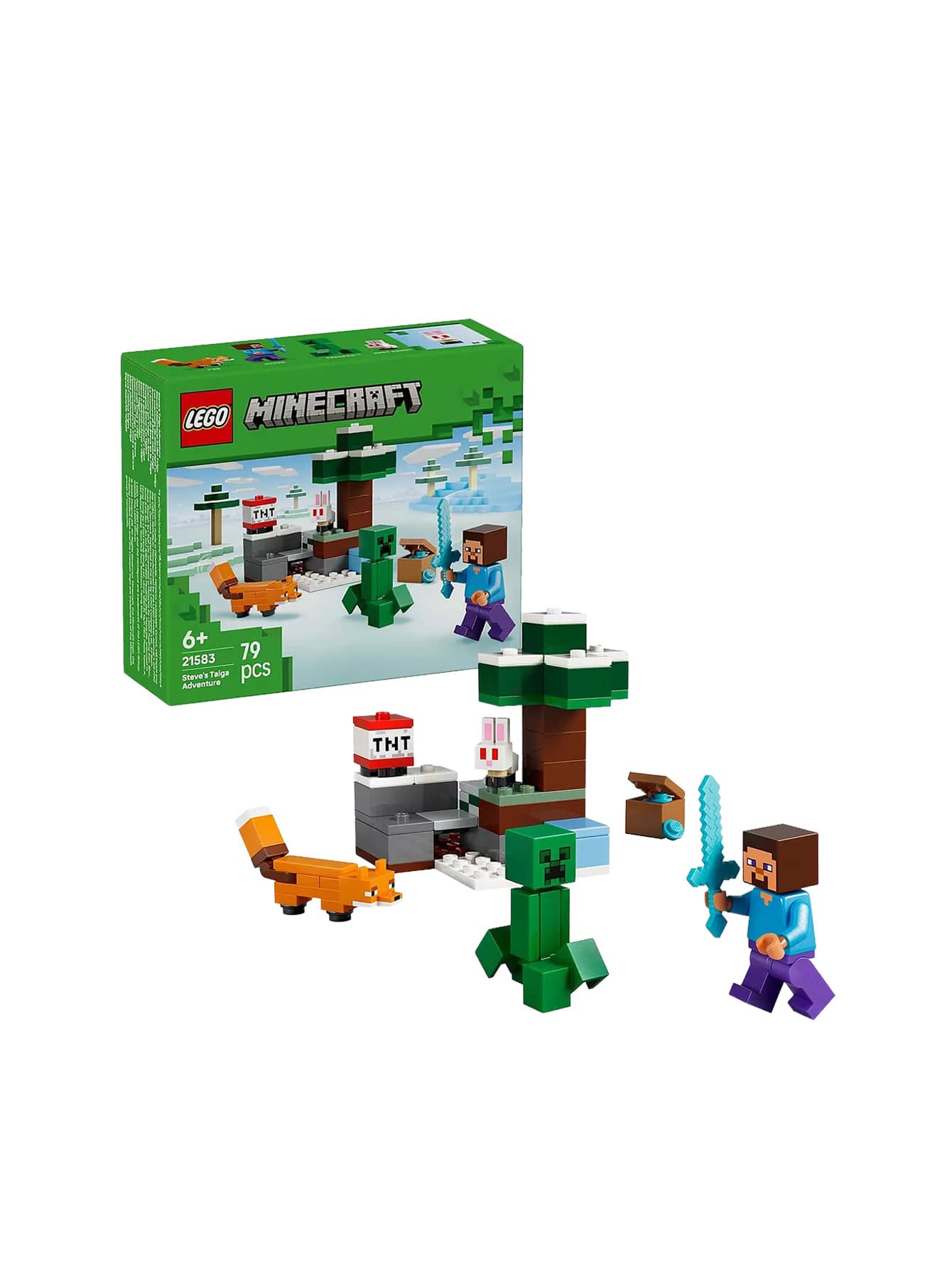 LEGO Minecraft® Steve's Taiga Adventure Kids 6Years+ 21583 - Multicolor - View 1