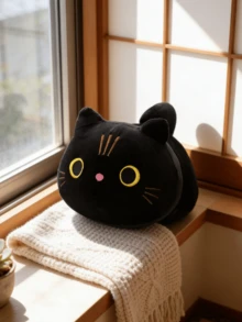 POKOJA LAND 可爱的长尾巴小猫毛绒玩具，逼真的小猫造型，棕色、白色、灰色、黑色可选。温暖的猫咪毛绒玩偶，送给朋友、孩子都非常可爱，是生日、情人节、复活节、儿童节和其他节日的完美礼物，也是派对礼物的理想选择。 - 彩色 - 查看 4