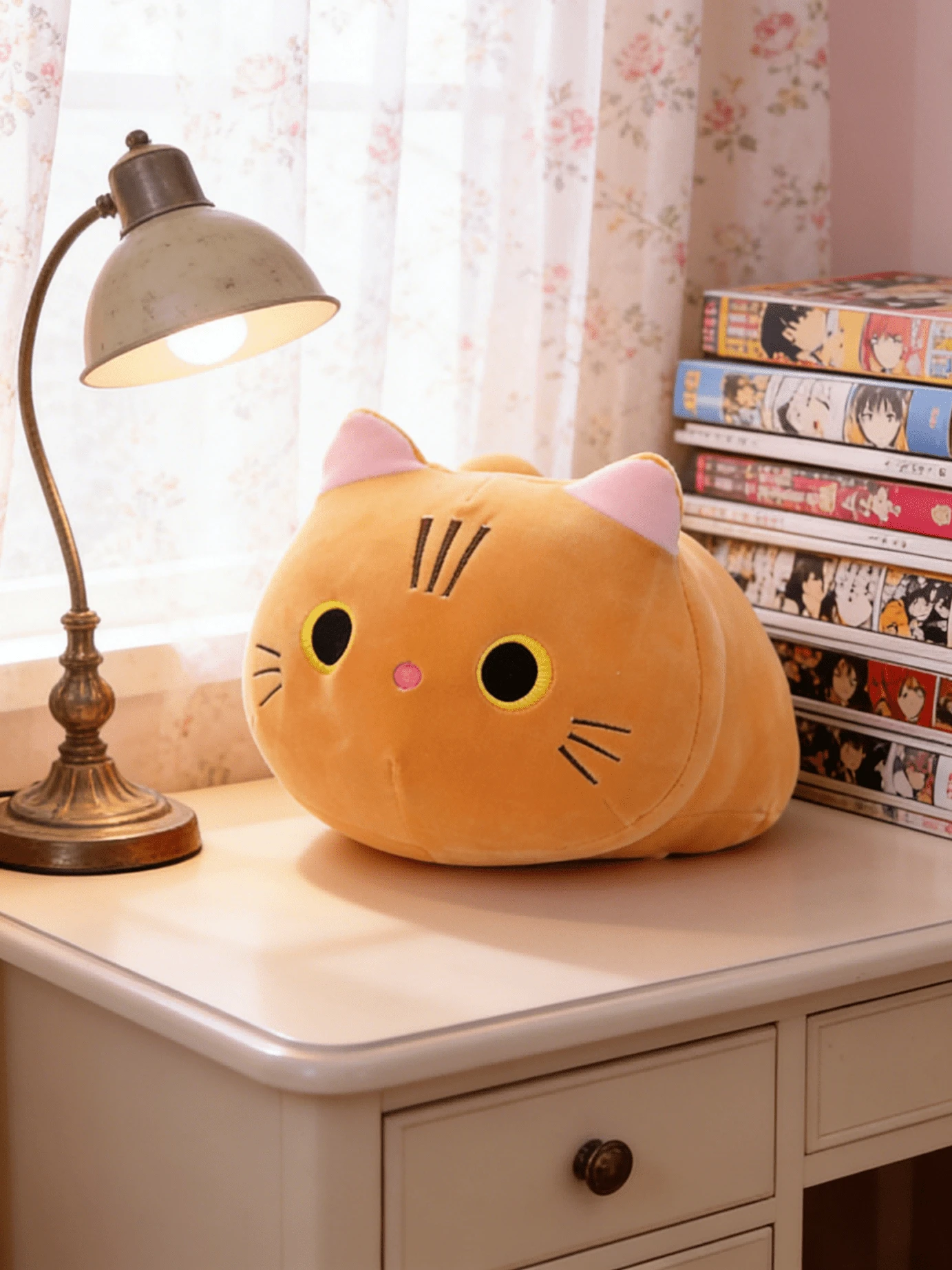 可爱的长尾巴小猫毛绒玩具，逼真的小猫造型，棕色、白色、灰色、黑色可选。温暖的猫咪毛绒玩偶，送给朋友、孩子都非常可爱，是生日、情人节、复活节、儿童节和其他节日的完美礼物，也是派对礼物的理想选择。 - 彩色 - 查看 1