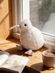 MINKOJA 7.8 Inch Kiwi Bird Plush Doll-Vivid Kiwi Plush Doll With Bird Look And Soft Touch, Available In Brown/Gray/White-Perfect Birthday Gift For Teenagers And Adults, Tabletop Bed Collection For Bird Lovers - Multicolor - View 9