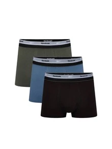 Reebok Men's Stretchy Quick-Dry Breathable Gym Travel Sports U515102 - Black and Blue and Green - 查看 1