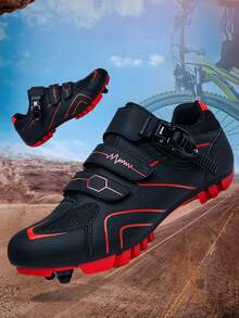 Professional Mountain Bicycle Shoes,Outdoor MTB Cycling Sports Shoes,Comfortable And Versatile,Anti Slip And Wear-Resistant,Best For Tennis,Mountaineering,Hiking - Red - View 3