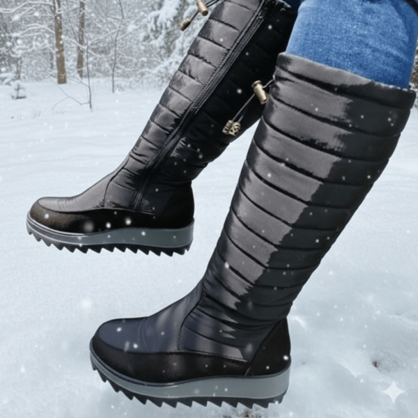 Botas para mujer para Frio Térmica suela antideslizante con Cierre Impermeable