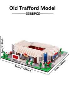 World-Renowned Stadium Football Field Building Block Set For DIY Three-Dimensional Assembly Model Art Decoration Fan Building Block Tabletop Ornament Birthday Gift One - Multicolor - View 7