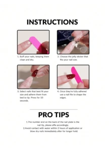 短款椭圆形法式按压美甲贴片 - 灰色和黑色波点猫眼玻璃珠，钻石设计，纯手工制作，适合女性和女孩，可重复使用，日常佩戴和节日派对礼物，DIY美甲用品 - 黑色 - 查看 8