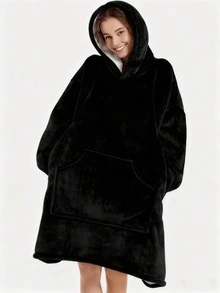 厚实宽松的抓绒连帽家居服,情侣款,居家户外皆宜,冬季保暖舒适,秋冬季节的理想之选,蓬松柔软,是馈赠佳品。 - 彩色 - 查看 6