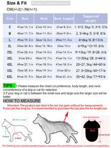 Áo khoác cho thú cưng bốn chân chống gió, thiết kế ngực và lưng, có thể dùng kèm dây xích, kiểu dáng mới, giữ ấm và chống lạnh. - đen - Xem 2
