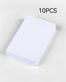 10PCS, Double Sided Letter Paper, Size 5.9 Inches X 3.93 Inches, White/Black/Kraft Paper Color. Retro Nostalgic Blank Postcards, Hand Drawn Graffiti, DIY Message Cards. - Multicolor - View 10