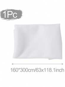 One White Tulle Drape, Chiffon Ceiling Drape, Romantic Wedding Arch Decoration, Wedding Ceremony Decoration, Multi-Purpose Tulle Curtain, Outdoor Wedding Decoration, Bridal Shower Decoration, Wedding Banquet Decoration, Birthday Party Decoration, Wedding Arch Backdrop, Party Backdrop Decoration, Scene Decoration Photography Prop Tulle. - White - View 4