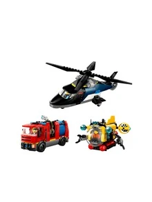 LEGO City Helicopter, Fire Truck & Submarine Remix Kids 7Years+ 60462 - Multicolor - View 2