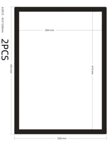 A3/A4/A5/A6磁性相框，海报封面框，自粘磁性相框，磁性墙面艺术框，可更换墙面艺术框，磁性海报架，艺术展示架，适用于冰箱，完美展示照片 - 彩色 - 查看 19