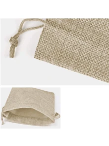 20 Stücke, 4 Größen, Jute Sackleinen Geschenktüten, wiederverwendbare Aufbewahrungstaschen Schmucktaschen Kosmetiktaschen mit Kordeln für Schmuck, Kosmetik, Basteln, Partys, Hochzeiten, Weihnachten, Leinen Verpackungsbeutel, Weihnachten Valentinstag - Verschiedenfarbig - Übersicht 4