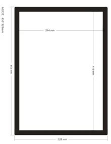 A3/A4/A5/A6磁性相框，海报封面框，自粘磁性相框，磁性墙面艺术框，可更换墙面艺术框，磁性海报架，艺术展示架，适用于冰箱，完美展示照片 - 彩色 - 查看 18