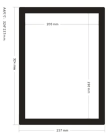 A3/A4/A5/A6磁性相框，海报封面框，自粘磁性相框，磁性墙面艺术框，可更换墙面艺术框，磁性海报架，艺术展示架，适用于冰箱，完美展示照片 - 彩色 - 查看 13