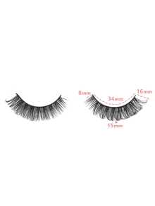 10 Pairs Russian Volume False Eyelashes Fluffy Dense Curly Strip Lashes For Dramatic Glam Makeup - Black - View 8