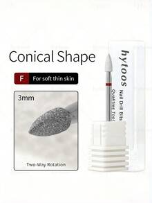 1Pc 3Pcs Tapered Diamond Nail Drill Bit Professional Cuticle Cleaner For Dead Skin Removal Nail Care Manicure Tool - Multicolor - View 14