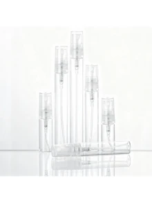 2/4个装，2毫升/5毫升/10毫升，男女通用香水喷雾，可重复灌装玻璃喷雾瓶，便携式香水瓶，适合旅行、派对、万圣节礼物、香水分装瓶 - 無色 - 查看 3