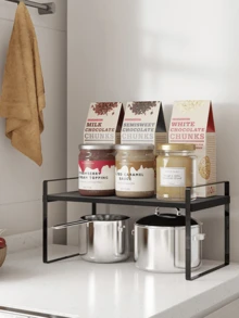 One-Piece Storage Rack, Under-Counter Sink And Dish Rack, Suitable For Kitchen And Bathroom Countertops And Cabinets, Home Organizers And Storage, Home Accessories, Storage, Kitchen, Kitchen Organizers, Kitchen Utensils, Room Decor, Home Furnishings. - Multicolor - View 13