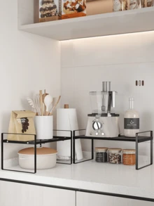 One-Piece Storage Rack, Under-Counter Sink And Dish Rack, Suitable For Kitchen And Bathroom Countertops And Cabinets, Home Organizers And Storage, Home Accessories, Storage, Kitchen, Kitchen Organizers, Kitchen Utensils, Room Decor, Home Furnishings. - Multicolor - View 14