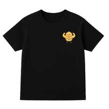 Playera casual hombre Playera Unisex% Algodón Peinado Cuello Redondo Modelo Pollito Fuerte Gym Unisex, Fresca y Cómoda,  Deporte100% Cotton - Negro - Ver 2