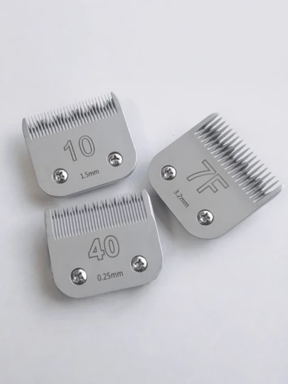1 pezzo Lama di ricambio professionale per tosatrice per animali domestici, in acciaio e ceramica, compatibile con Andis, Oster, Laube e altre tosatrice elettriche per animali domestici. Accessori universali per tosatrice per animali domestici, inclusa la testa delle forbici.