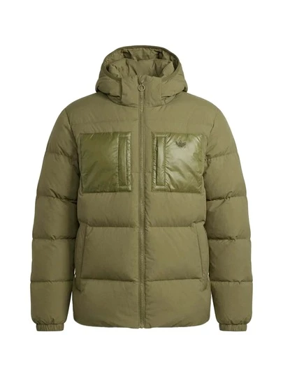 Adidas Down Regen Men's Hooded Puffer Down Jacket Focus Olive