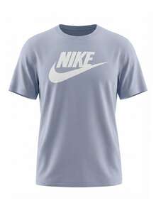 Nike NSW Icon Futura Men's T-Shirt Light Blue - Light Blue - View 1