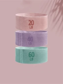 1件装弹力带健身阻力带瑜伽PRA提臀环扩张带健身房训练环瑜伽运动器材张力带 - 彩色 - 查看 6