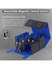 Hộp đựng bài MTG kèm khay đựng xúc xắc, hộp đựng bài Commander 5 trong 1 chứa được hơn 840 lá bài không cần bọc, hộp đựng bài MTG bằng da có nam châm, hộp đựng bài có thể tháo rời TCG CCG - Nhiều màu - Xem 6