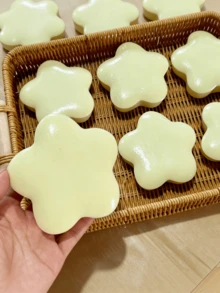 POKOJA LAND 1/3 幸运星面包，超柔软慢回弹挤压玩具，逼真面包减压玩具，仿真食物慢回弹面包玩具，软蛋糕模型玩具，减压放松玩具，派对礼物玩具 - 彩色 - 查看 5