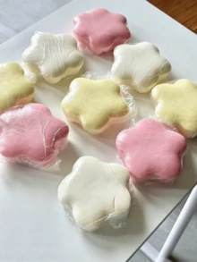 POKOJA LAND 1/3 幸运星面包，超柔软慢回弹挤压玩具，逼真面包减压玩具，仿真食物慢回弹面包玩具，软蛋糕模型玩具，减压放松玩具，派对礼物玩具 - 彩色 - 查看 7
