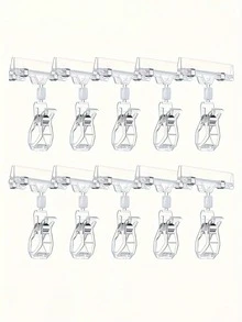 10 piezas Soportes giratorios de acrílico transparente para etiquetas de precio, etiquetas de exhibición de doble cara, adecuados para oficina, negocios, tiendas minoristas, supermercados, exposiciones, letreros de plástico, tarjetas de precio - Multicolor - Ver 6