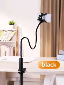 Giá đỡ điện thoại di động tiện dụng, đế xoắn ốc, phụ kiện để bàn cạnh giường ngủ, giá đỡ điện thoại/máy tính bảng đặt cạnh giường. - màu đen - Xem 8