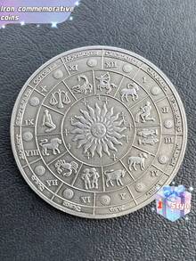 十二生肖纪念币系列：十二生肖纪念币 - 幸运女神守护币 - 铁 - 纪念币 - 4厘米/1.57英寸 生日礼物、纪念奖章、收藏品。 - 彩色 - 查看 3