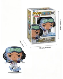 Funko 动漫乙烯基手办收藏品，库赞冰之力角色模型，带橱窗展示盒，#2057款，10厘米手办，带冰霜特效底座，可爱Q版桌面摆件，海贼王Pop！库赞（冰块党卫军）粉丝礼物 - 1PC - 查看 2