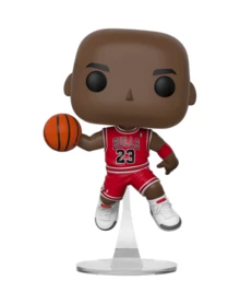 Funko Pop NBA 迈克尔·乔丹 #54 芝加哥公牛队乙烯基人偶，篮球收藏模型带展示架，体育迷礼物 - 彩色 - 查看 4