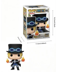 Funko Pop Vinyl Figure Collectible, One Piece Anime Character Sabo #922, Boxed Display Model, Desk Shelf Decor, Gift For Girls Women, Birthday Holiday Present, Cute Big Head - Multicolor - View 2