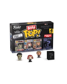 Bộ sưu tập Funko Bitty Pop Marvel The Infinity Saga gồm 4 mô hình mini bằng nhựa vinyl, kèm giá trưng bày xếp chồng và một mô hình bí ẩn: Hulk, Black Widow và Hawkeye. - Nhiều màu - Xem 4