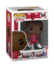 Funko Pop NBA 迈克尔·乔丹 #54 芝加哥公牛队乙烯基人偶，篮球收藏模型带展示架，体育迷礼物 - 彩色 - 查看 5
