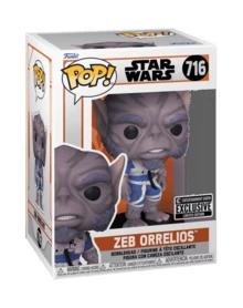 Funko Pop Star Wars Zeb Orrelios #716 Entertainment Earth Exclusive Limited Edition Bobble-Head Vinyl Figure Collectible With Official Box - Multicolor - View 4