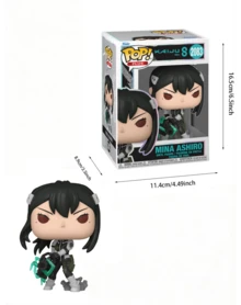 Funko Pop Plus Kaiju No. 8 Mina Ashiro #2083 Vinyl Figure Collectible With Official Box Packaging Anime Display Model - Multicolor - View 2