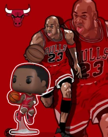 Funko Pop Basketball Michael Jordan #193 Chicago Bulls Vinyl Figure NBA Collectible Model With Official Box Packaging - Multicolor - View 1