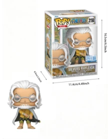 Funko Pop! Plus One Piece Silvers Rayleigh Vinyl Figure #2150, Boxed Window Display Collectible, Cute Desk Decor, Gift For Fans And Collectors - 1PC - View 2