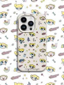 THE POWERPUFF GIRLS X SHEIN 这款飞天小女警1卡通图案大孔液体防摔手机壳，采用硅胶材质，可作为节日礼物赠送，适用于iPhone 12、13、14、15、16 Pro/Pro Max/14、15、16 Plus/17，男女皆宜。 - 彩色 - 查看 6