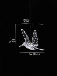 10/20Pcs Bird Decoration Hanging Ornaments, Suitable For Wedding Decor, Kindergarten Decor, Room Decor, Home Decor, Wall Decor, Also Can Be Used As Birthday Or Graduation Gifts - Clear - View 3