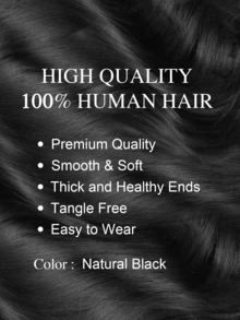 Clip In Bangs Real Human Hair Bangs Hair Clip Fringe With Temples Hairpieces For Women Natural Looking Fake Bangs For Daily Wear Human Hair Wispy Bangs Clip In Hair Extensions (Natural Black Color) - SNatural - View 2