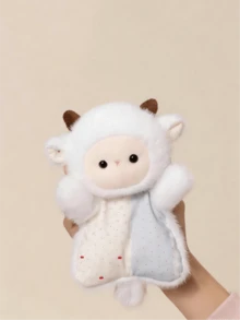 POKOJA LAND 创意豆袋舒适毛绒玩具，可挤压绵羊桌面毛绒玩具，可爱包包摆件 - 彩色 - 查看 10