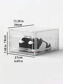 Thick, Transparent Household Shoe Storage Box; Multi-Layer Organizer; Amazing Tool For Organizing And Storing Shoes; Foldable Plastic Shoe Rack With Dust Protection; Shoe Cabinet. - Multicolor - View 5