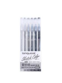 SHEIN Blue Fruit Notebook Pen Set Large Capacity Notebook Neutral Pen Drawing Notes Fluorescent Stroke Key Pen Single Head Fine Pen - multicolor - View 3