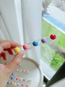 Zazumi 1 chiếc/7 chiếc Giá đựng bút vẽ móng hình hoa hoạt hình dễ thương, hộp đựng đồ dùng văn phòng có chức năng cuộn dây cáp - Nhiều màu - Xem 2